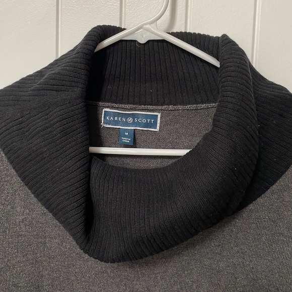 Karen Scott Mixed Color Cowl Neck Sweater in Medium - Picture 4 of 10